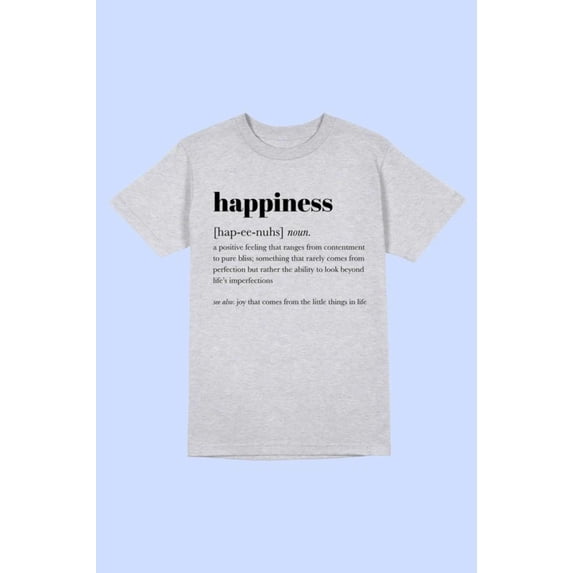 HAPPINESS DEFINITION DICTIONARY Tee T-Shirt PLUS SIZE