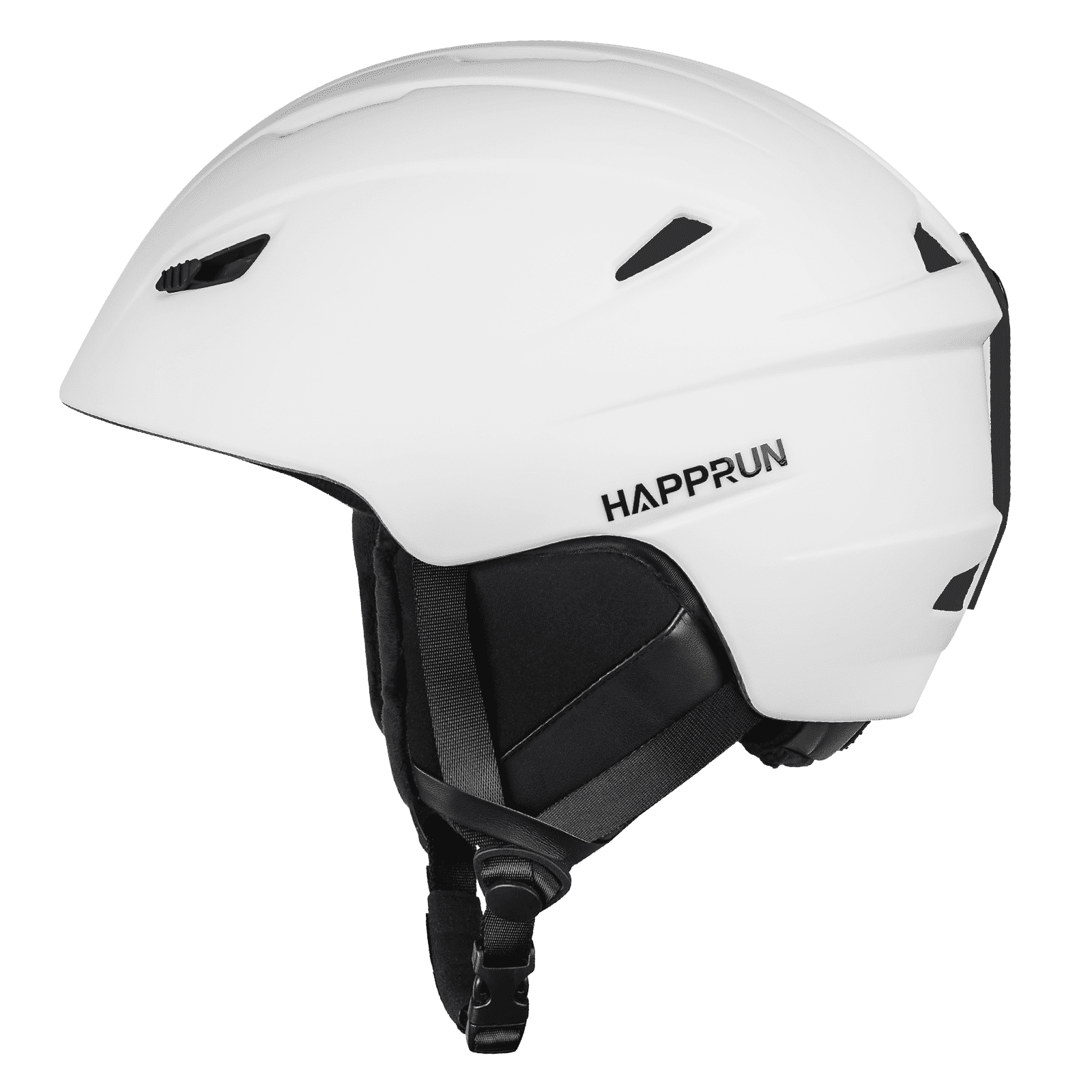HAPPRUN Ski Helmet Men and Women Adjustable Snowboard Helmet for Women Men Adults White