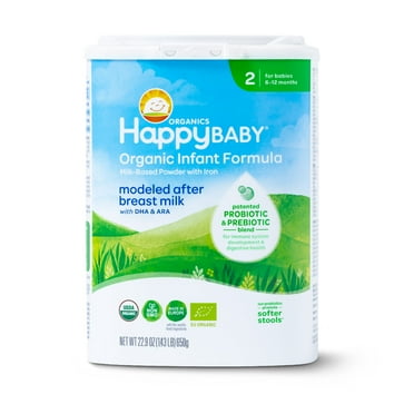 Happy Baby Organics Stage 2 Organic Infant Formula 22.9 OZ Container UNIT