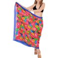 thumbnail image 1 of HAPPY BAY Chiffon Wrap Beach Swimwear Bikini Wraps Summer Sarong Sheer Coverup for Women One Size Fuscia, Parrot, 1 of 5
