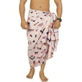 thumbnail image 1 of HAPPY BAY Men's 4th of July American USA Army Police Flag Swimwear Summer Sarong Swim Trunk Long Pareo Beach Wrap for Men One Size Berry, Eagle Vacation, 1 of 5