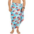 thumbnail image 1 of HAPPY BAY Men's 4th of July American USA Army Police Flag Swimwear Summer Sarong Swim Trunk Long Pareo Beach Wrap One Size Dodger, Stripes Vacation, 1 of 4