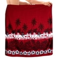 thumbnail image 1 of HAPPY BAY Men's Bath Trunk Swimsuits Sarong Pareo Beach Wrap One Size Red, Palm Tree Summer Vacation Aloha, 1 of 4