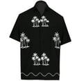 thumbnail image 1 of HAPPY BAY Men's Beach Cruise Holidays Shirts Casual Button Down Shirts For Men Summer Vacation Aloha Tops Hawaiian Shirt S Black_W764, 1 of 6