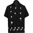 thumbnail image 1 of HAPPY BAY Men's Beach Cruise Holidays Shirts Casual Button Down Shirts For Men Summer Vacation Aloha Tops Hawaiian Shirt S Squid Ink_AE77, 1 of 5