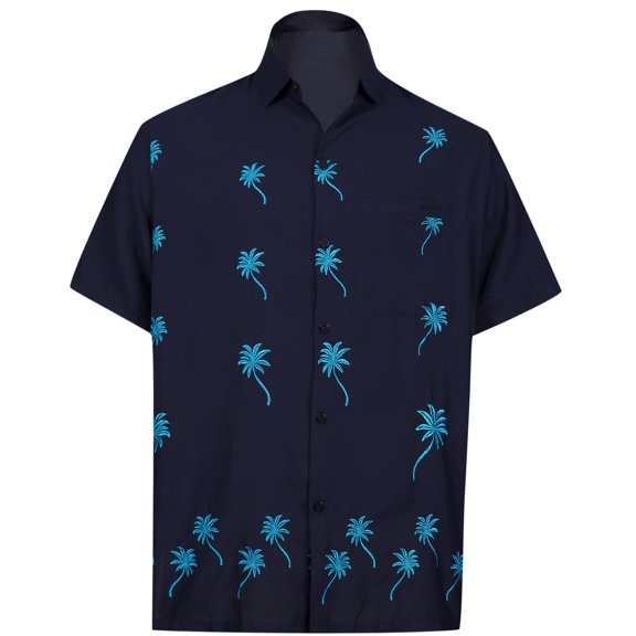 HAPPY BAY Men's Beach Cruise Holidays Shirts Casual Button Down Shirts For Men Summer Vacation Aloha Tops Hawaiian Shirt XS Berry, Plain