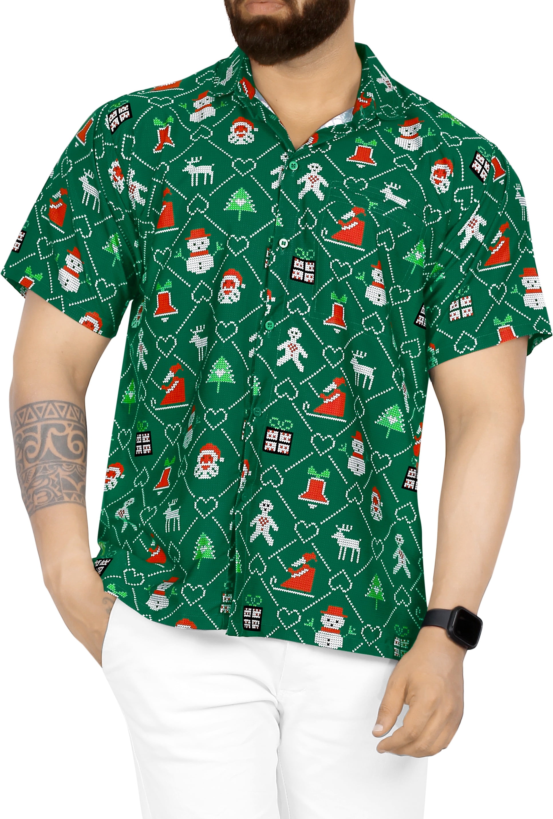 christmas tree dress shirt Ladies Button Down Shirt Oxford White with Single Christmas Tree XL / White