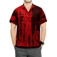 thumbnail image 1 of HAPPY BAY Men's Casual Button Down Short Sleeves Hawaiian Shirt Beach Aloha Party Holidays Shirts Summer Stylish Vacation Tops 3XL Red, Light Tie Dye, 1 of 3