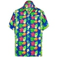 thumbnail image 1 of HAPPY BAY Men's Funky Beach Short Sleeve Hawaiian Shirts 5XL Cornflower, Anne's Lace Summer Vacation Holiday, 1 of 5