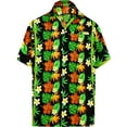 thumbnail image 1 of HAPPY BAY Men's Funky Beach Short Sleeve Hawaiian Shirts XS Anne'S Lace, Black Summer Vacation Holiday, 1 of 6