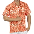 thumbnail image 1 of HAPPY BAY Men's Hawaiian Shirt Floral Beach Shirts Casual Short Sleeve Button Down Untuckit Shirts for Men 5XL Tropical, Red, 1 of 6