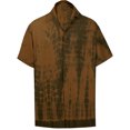 thumbnail image 1 of HAPPY BAY Men's Hawaiian Shirt Tropical Floral Casual Short Sleeve Button Down Beach Shirts for Men Summer S Tawny, Stripped Tie Dye, 1 of 5
