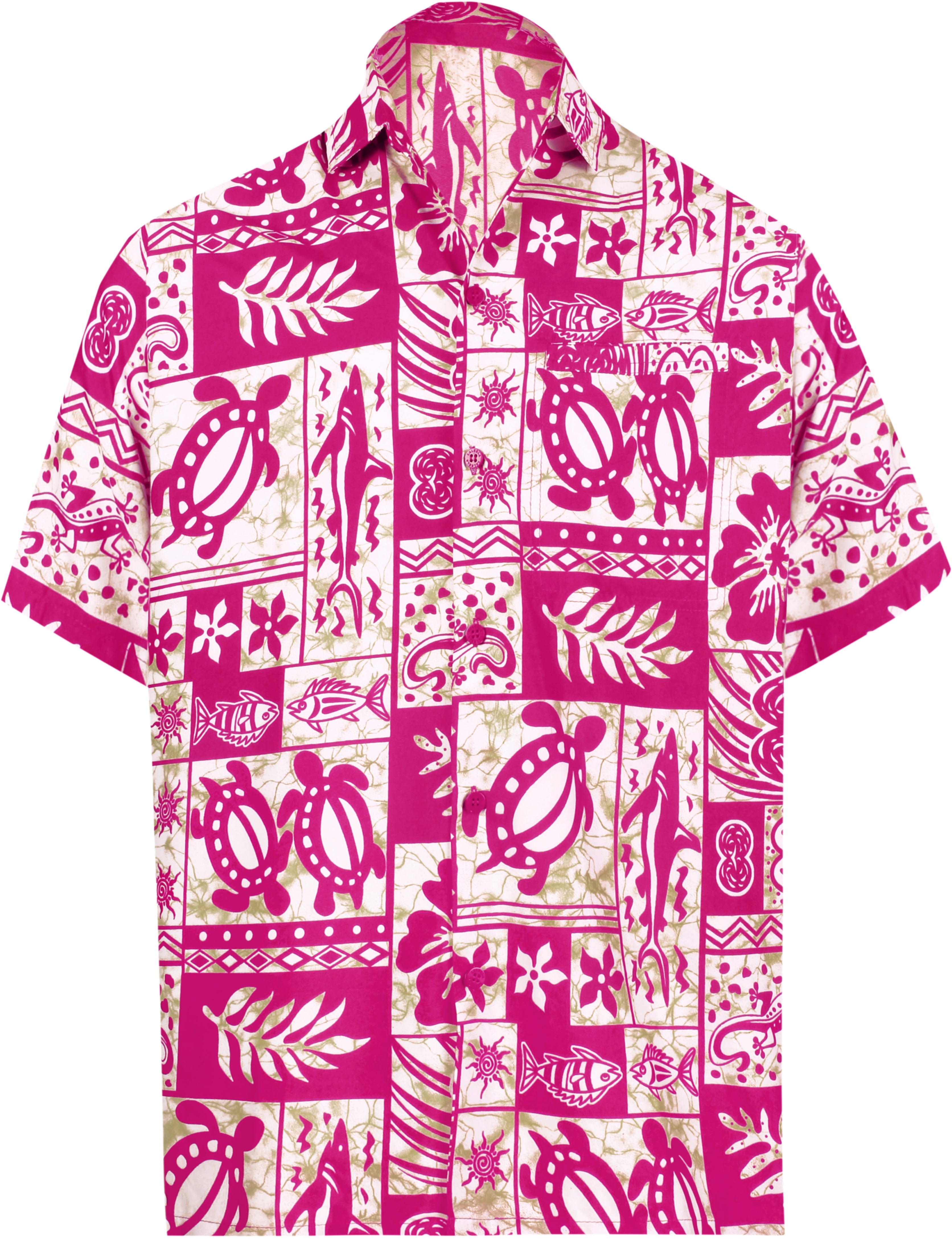 HAPPY BAY Men's Hawaiian Shirts Short Sleeve Button Down Shirt Mens ...