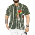 thumbnail image 1 of HAPPY BAY Men's Hawaiian Shirts Short Sleeve Button Down Shirt Men's Casual Shirts Holiday Tropical Beach Summer Party Shirts for Men Funny 4XL Bamboos, Grey, 1 of 5