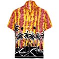 thumbnail image 1 of HAPPY BAY Men's Hawaiian Shirts Short Sleeve Button Down Shirt Men's Holiday Shirts Summer Beach Casual Aloha Tropical Shirts for Men Funny XS Squash, Palm Tree, 1 of 6