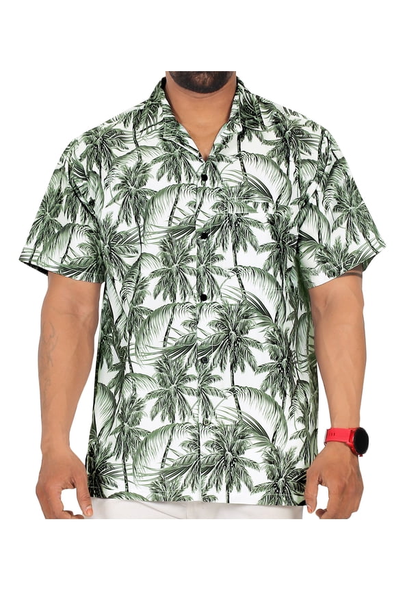 Men's Hawaiian Shirts Short Sleeve Button Down Shirt Mens Casual Shirts Vacation Tropical Beach Summer Party Shirts for Men Funny L Coconut, Grey