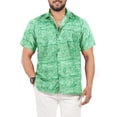 thumbnail image 1 of HAPPY BAY Men's Hawaiian Shirts Short Sleeve Button Down Shirt Mens Summer Shirts Casual Beach Vacation Hawaii Shirts for Men Funny XL Green, Palm Tree, 1 of 5