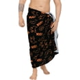 thumbnail image 1 of HAPPY BAY Men's Pareo Halloween Costumes Ghost Party Swim Trunks Swimwear Summer Sarong Full Beach Wrap for Men One Size Scary, Black Ghost, 1 of 3