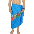 thumbnail image 1 of HAPPY BAY Men's Pareo Regular Holiday Sarong Long Beach Wrap One Size Admiral, Cockatoo Summer Vacation Party, 1 of 5
