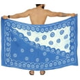 thumbnail image 1 of HAPPY BAY Men's Pareo Regular Surfing Dashiki Sarong Long Swim Beach Wrap One Size Allover Sun, Blue Summer Vacation Party, 1 of 5