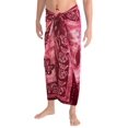 thumbnail image 1 of HAPPY BAY Men's Pareo Regular Surfing Dashiki Sarong Long Swim Beach Wrap One Size Red-N996 Summer Vacation Party, 1 of 4