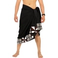 thumbnail image 1 of HAPPY BAY Men's Pareo Regular Swimsuits Sarong Long Swim Beach Wrap One Size Jade, Plain Summer Vacation Party, 1 of 4