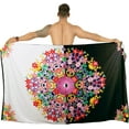 thumbnail image 1 of HAPPY BAY Men's Pareo Sarong Standard Surfing Full Beach Wrap One Size Floral, Black Summer Vacation Party, 1 of 4