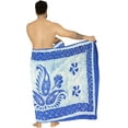 thumbnail image 1 of HAPPY BAY Men's Pareo Standard Surfing Dashiki Sarong Full Beach Wrap One Size Midnight, Leaf Summer Vacation Aloha, 1 of 5