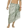 thumbnail image 1 of HAPPY BAY Men's Pareo Standard Surfing Sarong Full Beach Wrap One Size Metal, Geometric Summer Vacation Party, 1 of 4