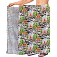 thumbnail image 1 of HAPPY BAY Men's Pareo Swim Trunk Holiday Sarong Long Beach Wrap One Size Black, Hawaiian Summer Vacation Party, 1 of 5