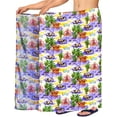 thumbnail image 1 of HAPPY BAY Men's Pareo Swim Trunk Holiday Sarong Long Beach Wrap One Size Purple, Hawaiian Summer Vacation Party, 1 of 5