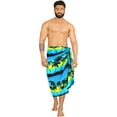 thumbnail image 1 of HAPPY BAY Men's Pareo Swim Trunk Vacation Sarong Beach Wrap One Size Navy, Beach Summer Vacation Party, 1 of 5