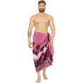 thumbnail image 1 of HAPPY BAY Men's Pareo Swim Trunk Vacation Sarong Beach Wrap One Size Taffy, Palm Tree Summer Vacation Party, 1 of 5