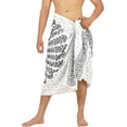 thumbnail image 1 of HAPPY BAY Men's Standard Swimsuits Sarong Pareo Beach Wrap One Size Snow, Mandala Summer Vacation Party, 1 of 5
