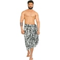 thumbnail image 1 of HAPPY BAY Men's Standard Swimsuits Sarong Pareo Beach Wrap One size Ebony, Multi Summer Vacation Party, 1 of 5