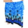 thumbnail image 1 of HAPPY BAY Men's Swim Trunk Swimsuits Sarong Pareo Beach Wrap One Size Blue-G921 Summer Vacation Aloha, 1 of 2