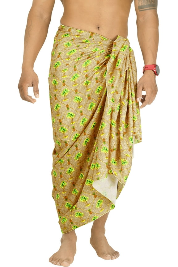 Men's Swim Trunk Swimsuits Sarong Pareo Beach Wrap One Size Tawny, Palm Tree Summer Vacation Party
