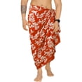 thumbnail image 1 of HAPPY BAY Men's Swim Trunk Swimsuits Sarong Pareo Wrap One Size Berry, Floral Summer Vacation Aloha, 1 of 5