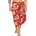 thumbnail image 1 of HAPPY BAY Men's Swim Trunk Swimsuits Sarong Pareo Wrap One Size Crimson, Beach Summer Vacation Party, 1 of 3