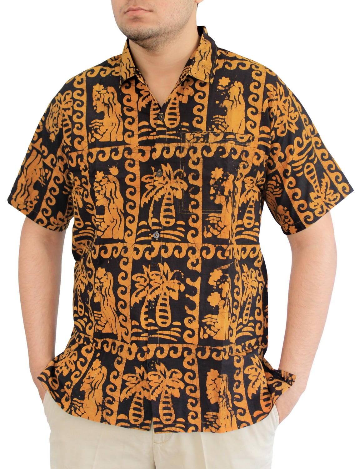 Men's batik bay casual button down shirt deals