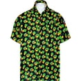 thumbnail image 1 of HAPPY BAY Men's Vacation Beach Shirts Casual Short Sleeve Button Down Shirts Hawaiian Shirt for Men M Parrots Flowers, Black, 1 of 5