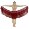 thumbnail image 1 of HAPPY BAY Sarong for Women Coverup Wrap Beach Chiffon Short Bathing Suit Wrap Tie Bikini Sheer Sarong Dress One Size Solid, Maroon, 1 of 4
