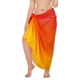 thumbnail image 1 of HAPPY BAY Swimsuit Cover Up Short Women's Pool Beach Wrap Skirt Swimwear Sarong See Through Sheer Coverup Scarf for Women One Size Gradient, Red, 1 of 4