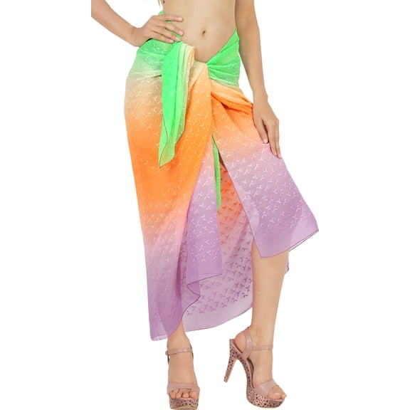 HAPPY BAY Swimsuit Swim Cover up Long Women's Beachwear Summer Pool Beach Wraps Skirt Swimwear Coverups Bikini Cover-ups for Women One Size Grass, Solid