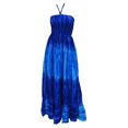 thumbnail image 1 of HAPPY BAY Women's A-line Tube Top Maxi Frill Dress Strapless Dresses for Women Evening Gown One Size Blue_K359, 1 of 2