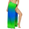 thumbnail image 1 of HAPPY BAY Women's Bathing Suit Summer Beach Wraps Swim Cover up Pareo Beachwear Sarong Coverups for Women One Size Plain, Green, 1 of 4