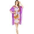 thumbnail image 1 of HAPPY BAY Women's Bathing Suit Swimwear Cover Ups Tunic Dress 2X-3X Purple_AC624, 1 of 4