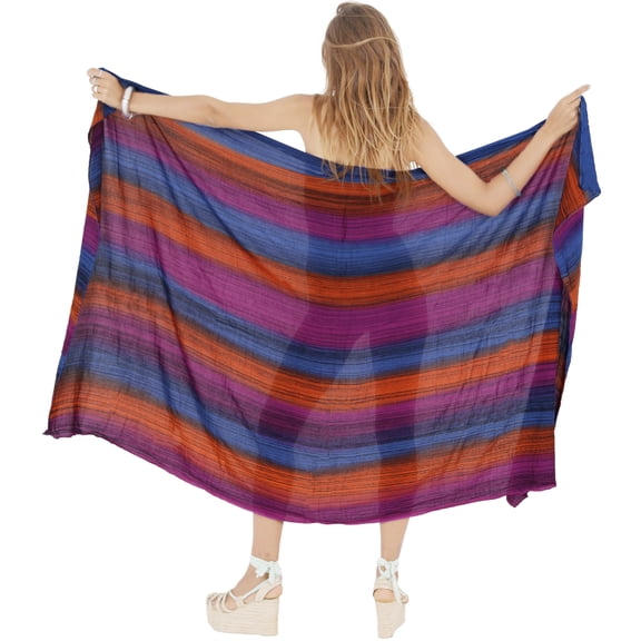 HAPPY BAY Women's Beach Bikini Swimwear Swim Cover up Wrap Skirt Bathing suit Summer Wraps Beachwear Sarong Coverups Swimsuits for Women One Size Lilac, Tie Dye