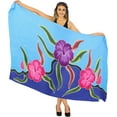 thumbnail image 1 of HAPPY BAY Women's Beach Bikini Swimwear Swim Cover up Wrap Skirt Bathing suit Summer Wraps Beachwear Sarong Coverups Swimsuits for Women One Size Royal, Floral, 1 of 5