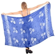 HAPPY BAY Women's Beach Bikini Swimwear Swim Cover up Wrap Skirt Bathing suit Summer Wraps Beachwear Sarong Coverups Swimsuits for Women One Size Royal, Shells